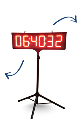 tripod countdown race clock hire