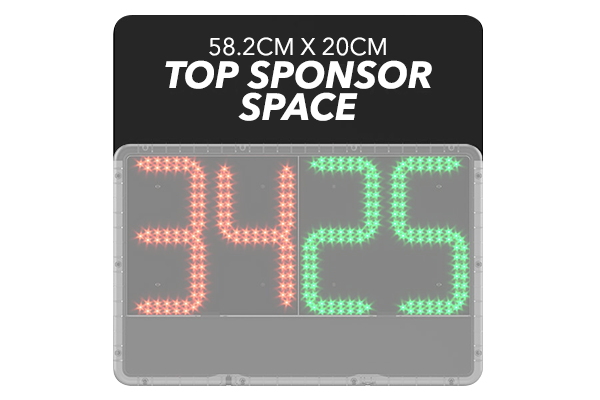 led substitution board top sponsor space