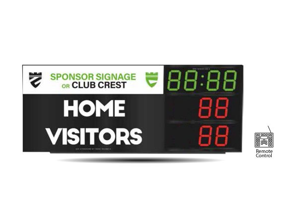 led rugby soccer scoreboard rs-2 with nameplate