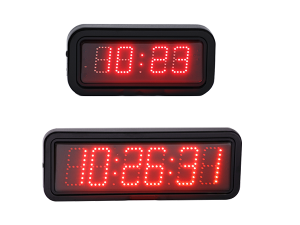 led time temperature wall clocks
