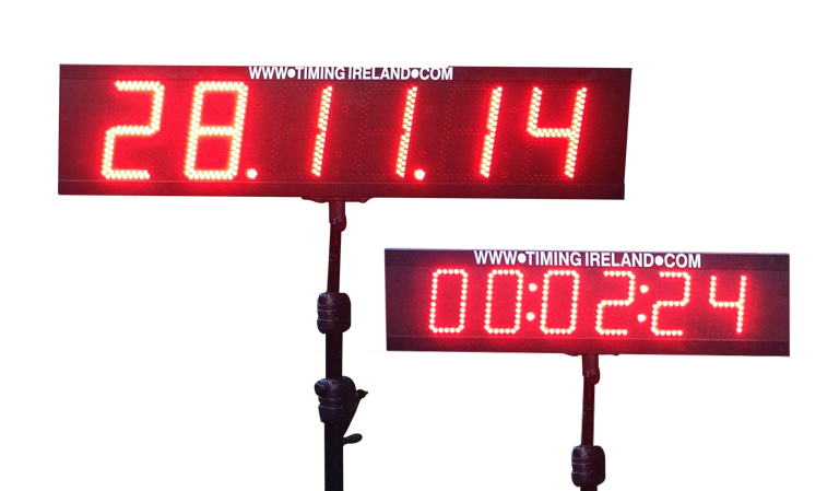 led marathon road race timer clocks