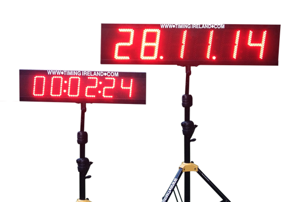 led marathon road race timer clocks tripods