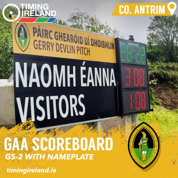 Naomh Eanna GS-2 with Nameplate GAA Scoreboard