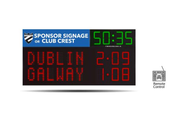 gaa scoreboard fg-6 with clock