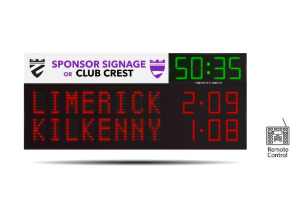 gaa scoreboard fg-8 with clock
